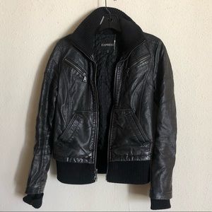 Vegan leather jacket
